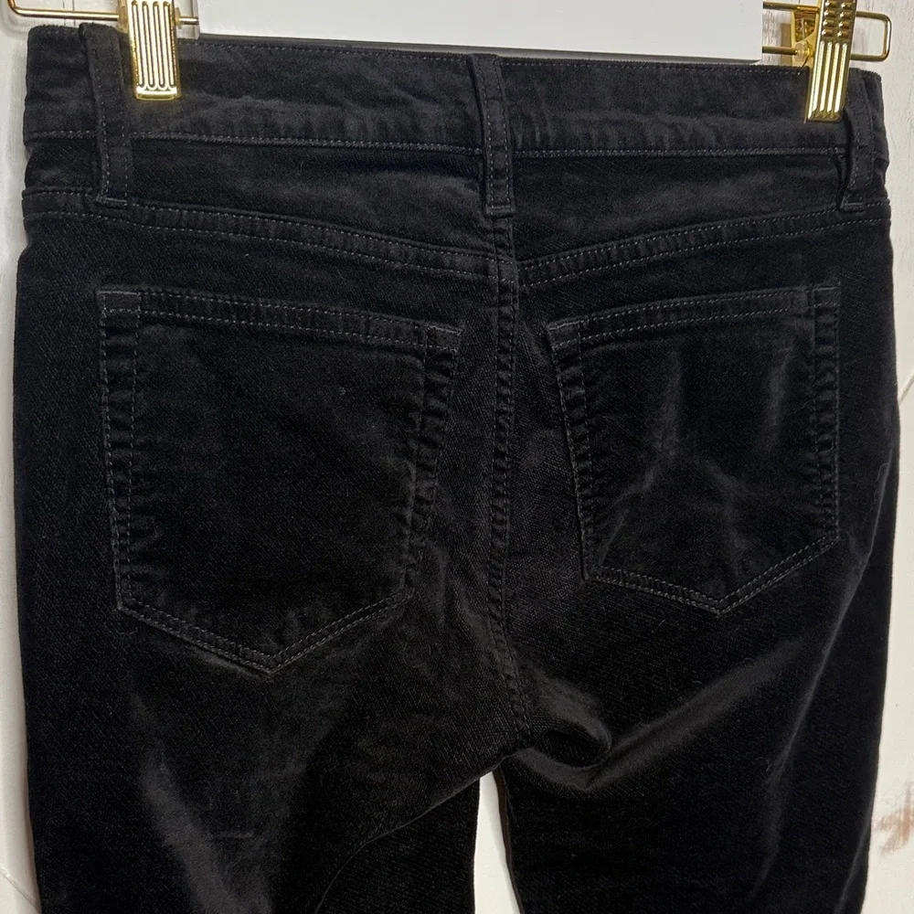 LOFT Black Velvet Slim Fit Pants - Picture 16 of 16